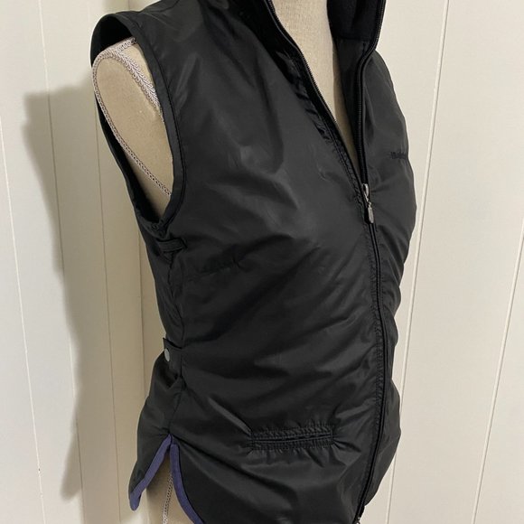 Belstaff Silver Label Black Coated Zip Up Vest Navy Trim Sz 44 (US 10/L) - Picture 2 of 15